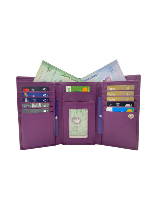 Women's Multi-Color Leather Wallet  # 1839