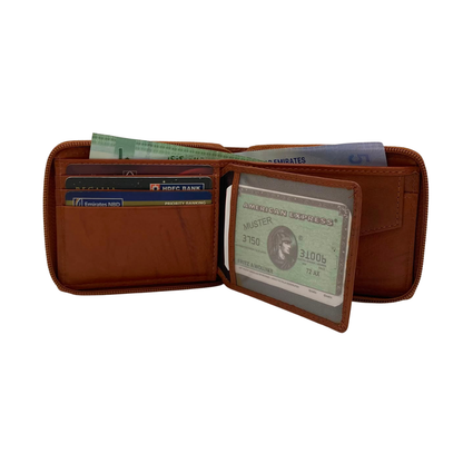 Fullzip leather mens Wallet #1116CZ