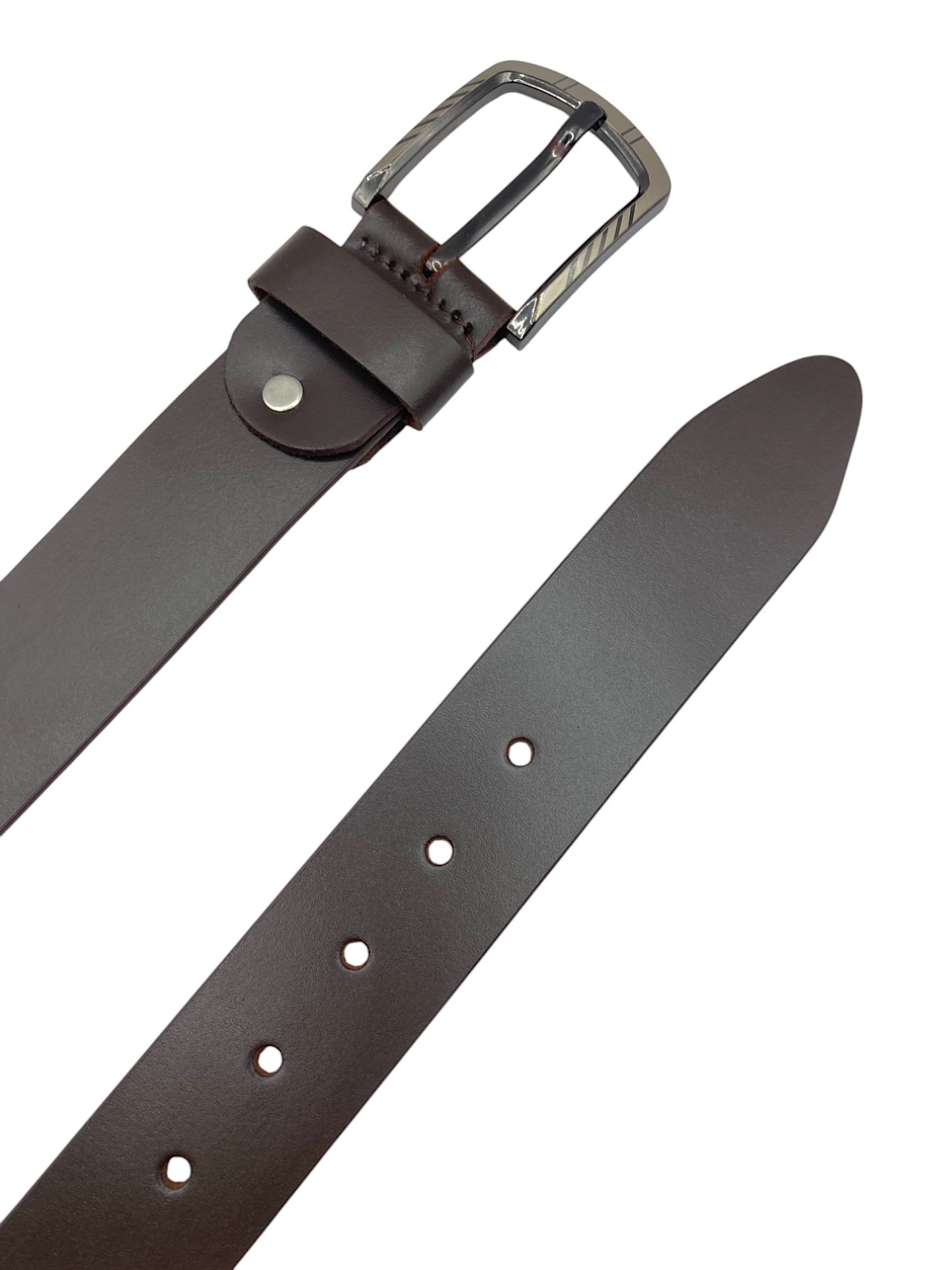 Extra Long Mens Leather Belt 40mm Timber