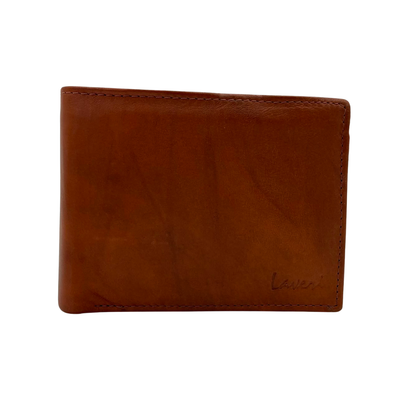 Mens Genuine Leather Mens wallet Leather Lined Bi fold Wallet For Men # 1244