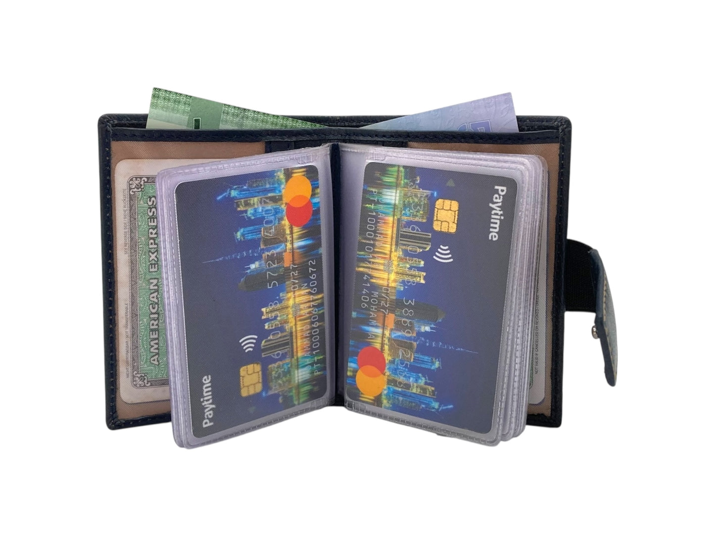Compact Multiple Cards  & Cash Wallet RFID # 1865NM [EL.LOOP]