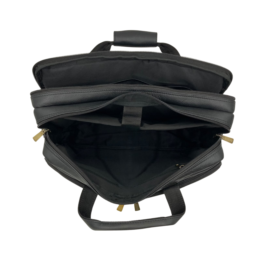 Expandable Leather Laptop Organiser Premium  # 2818