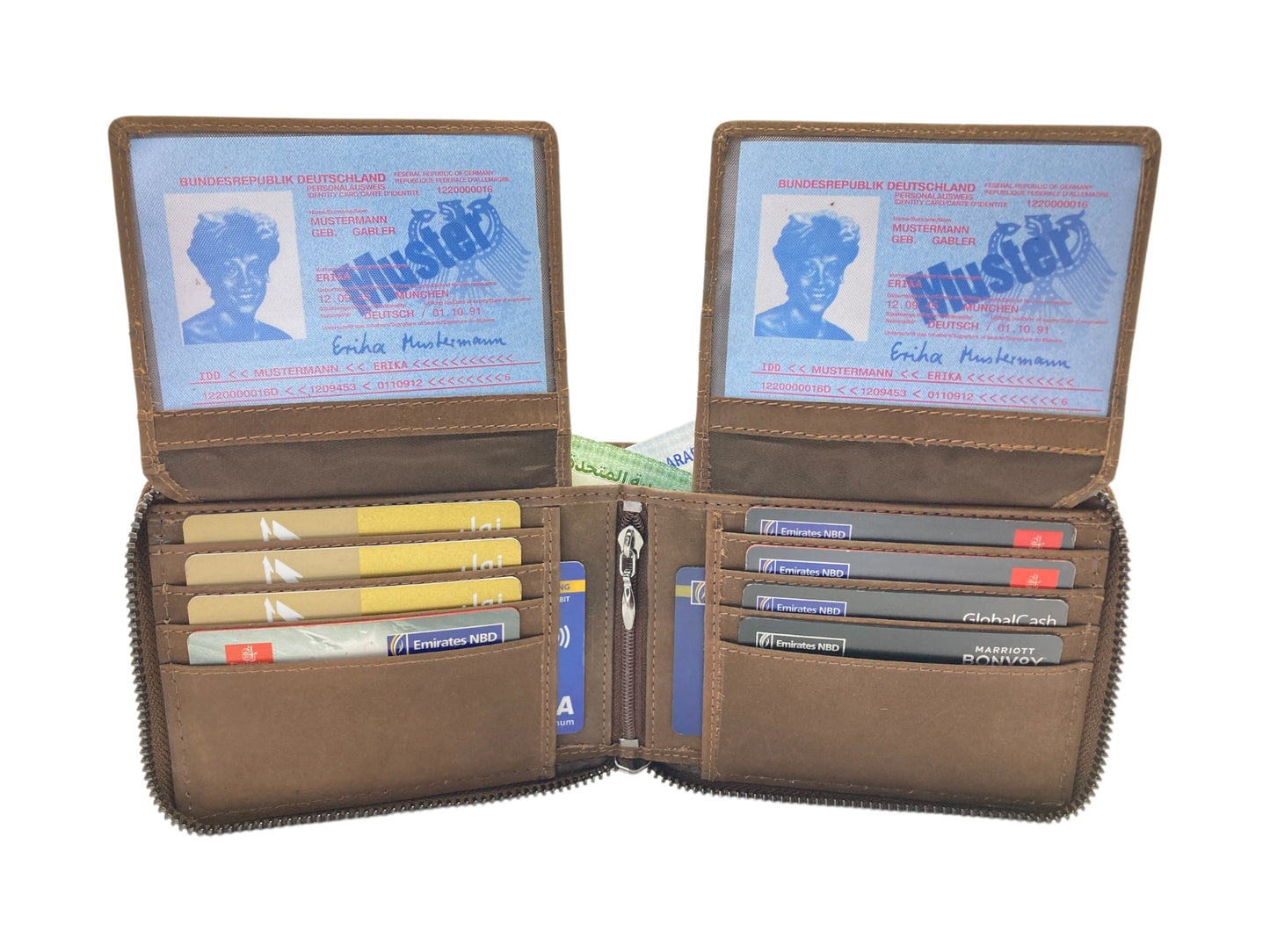 VIP Vintage Men's Fullzip Wallet # RFID 1244NZ