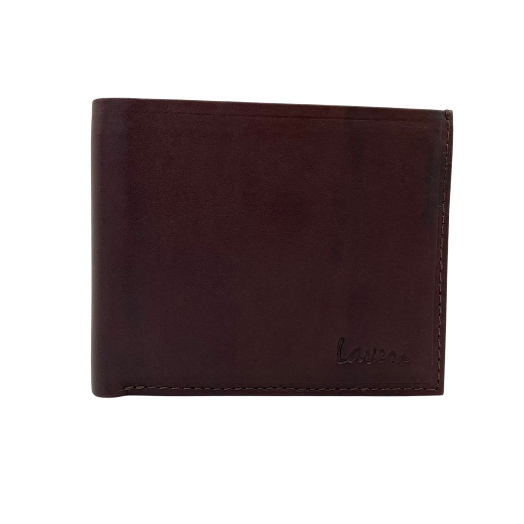 Mens Genuine Leather Mens wallet Leather Lined Bi fold Wallet For Men # 797FC
