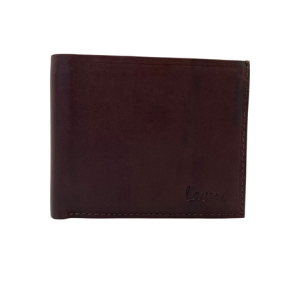 Mens Genuine Leather Mens wallet Leather Lined Bi fold Wallet For Men # 797FC