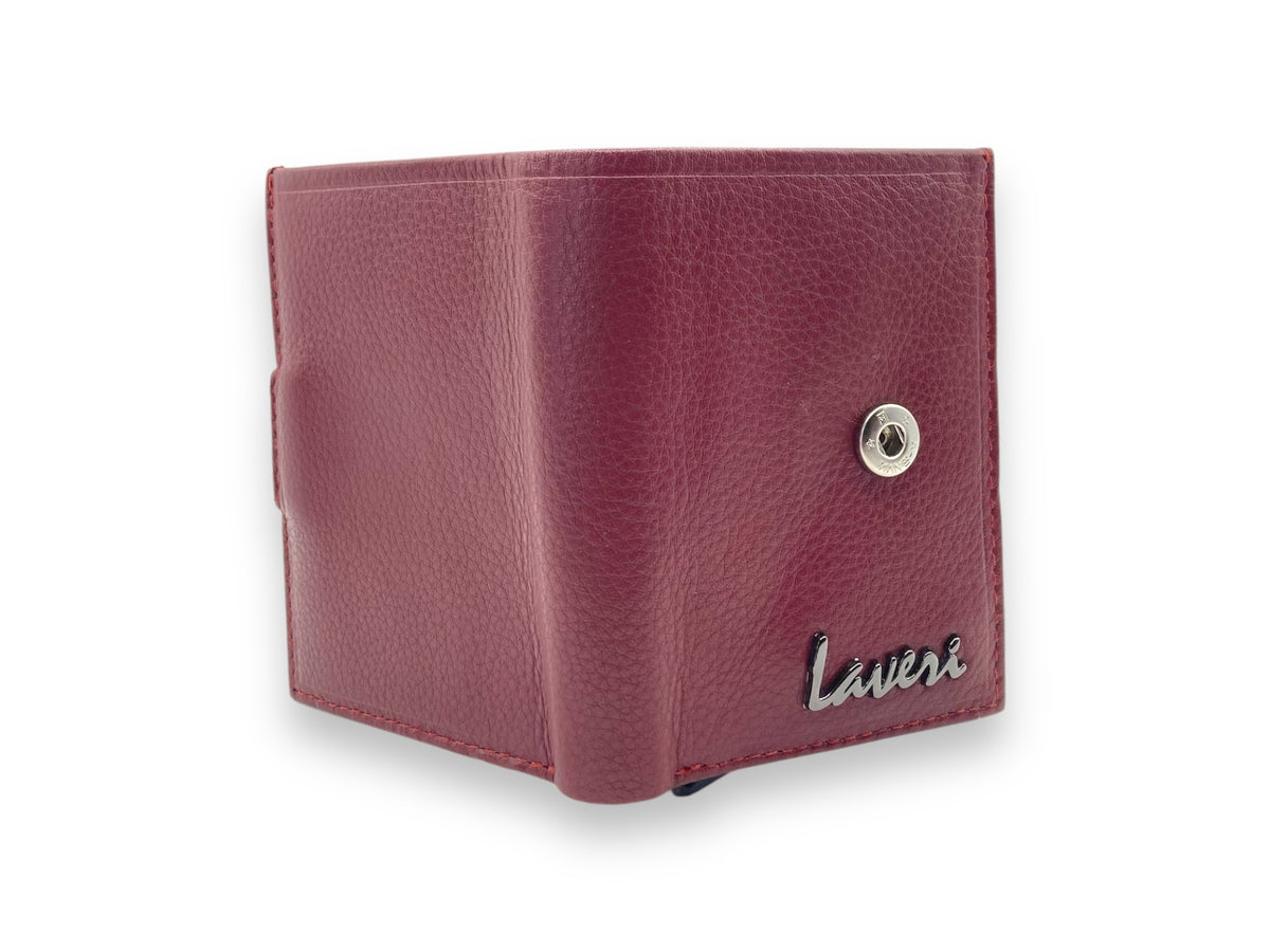 Smart Pop-Up Metallic Card Holder Bi-Fold Wallet in Leather # 4525