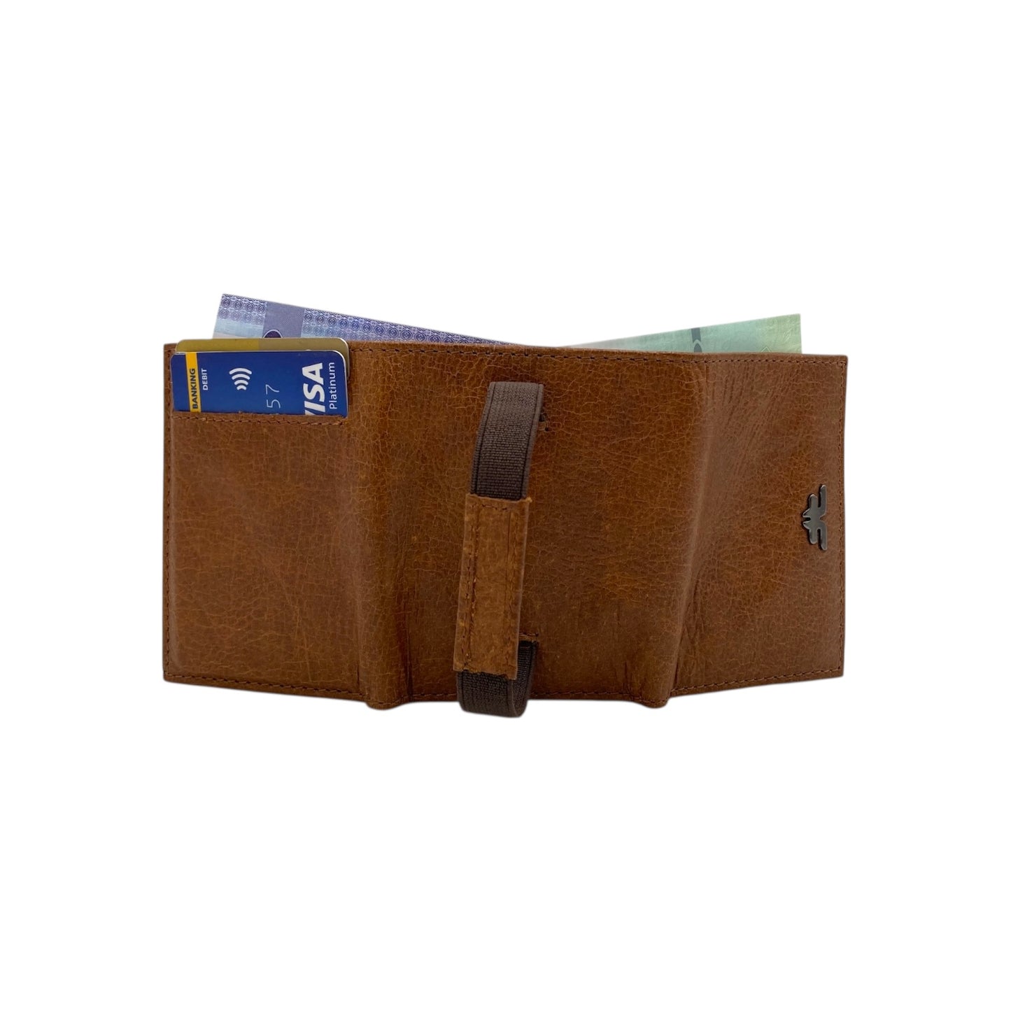 Compact Trifold Cards & Cash Wallet #  1891 [8] Elastic