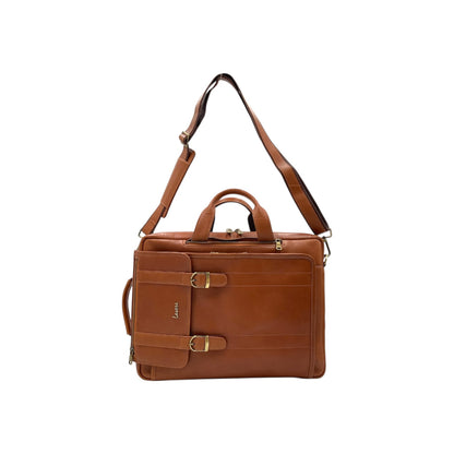 Italian Leather Backpack + Laptop Bag # 2890