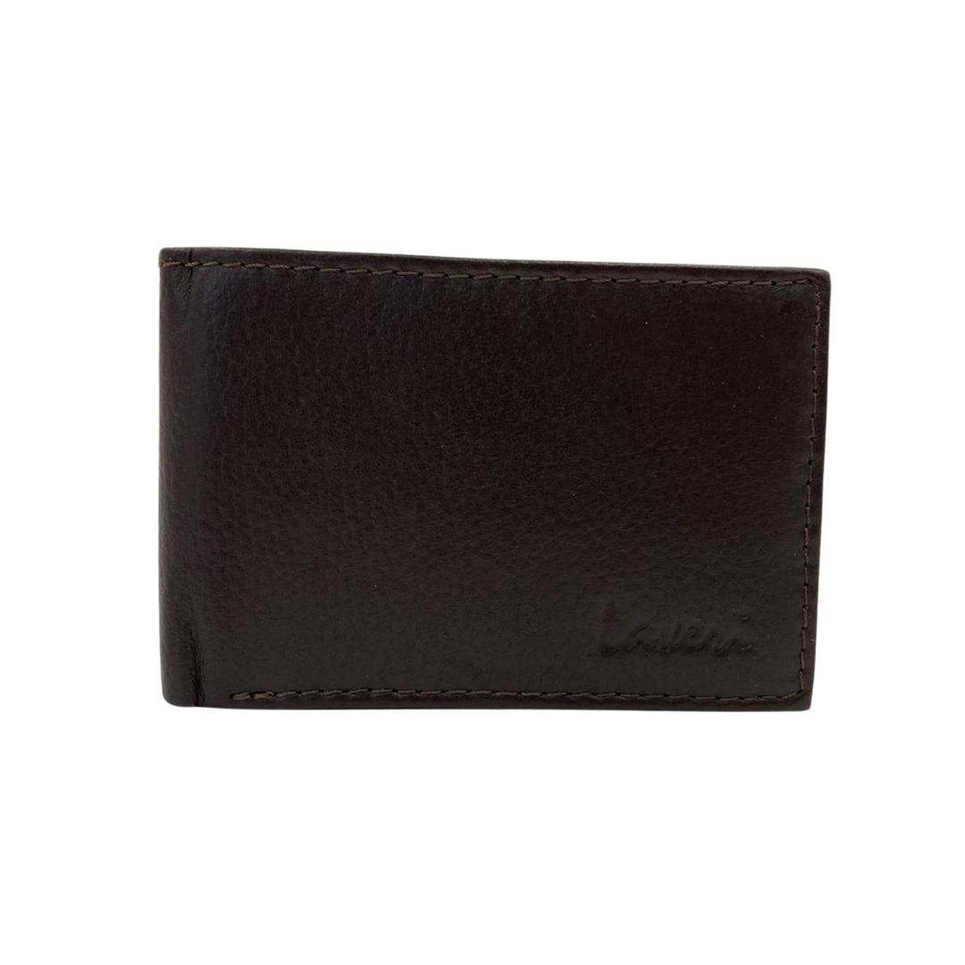 Mens Genuine Leather Mens wallet Leather Lined Bi fold Wallet For Men # 1020