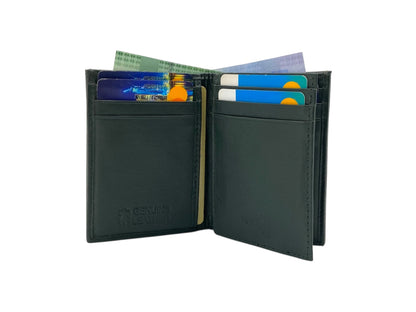 Small Bifold Cards Wallet # RFID 4018 Elastic