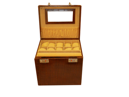 Big Jewellery Box Genuine Leather Multipurpose Watch & Jewellery Jambo JB