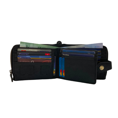 Fullzip leather mens Wallet #NEW FULLZIP