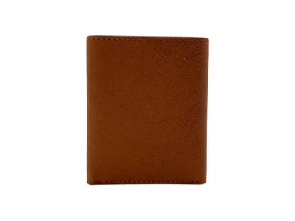 VacaPelle 8-10 Cards Trifold Genuine Leather Wallet # 4699