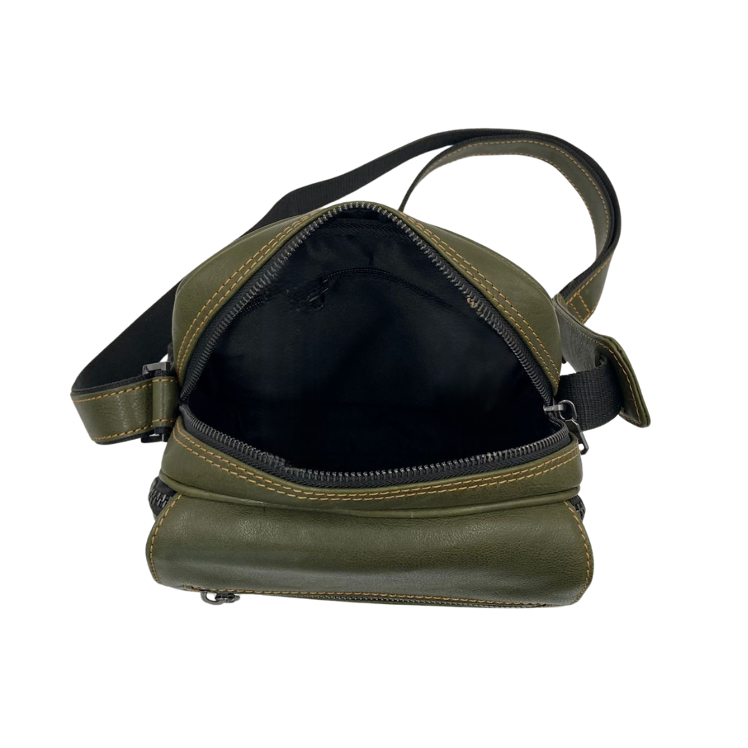 Leather Crossbody/Messenger Bag # 2353Z