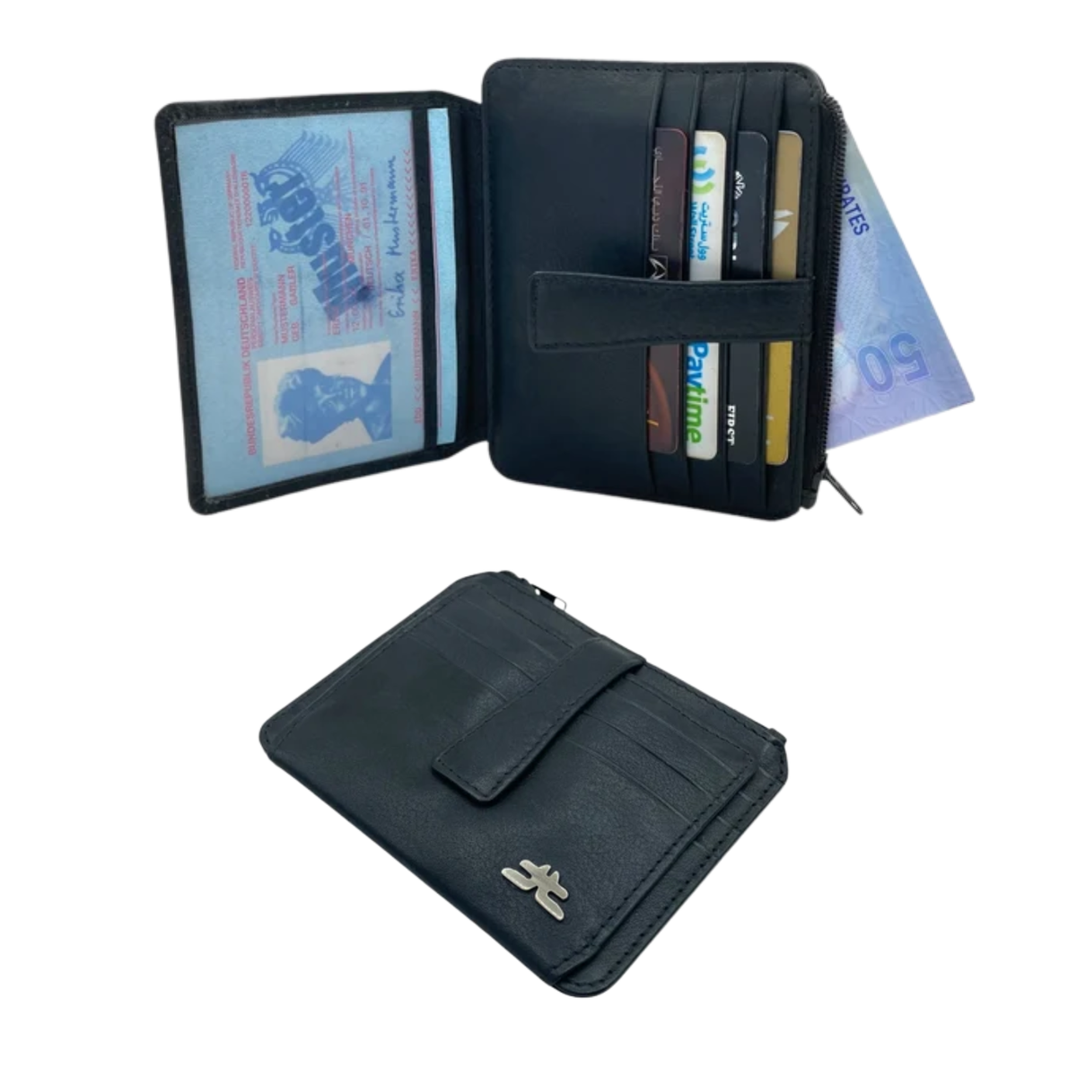 Card Case & Cash Wallet Compact Size 12 Card Space # 4029N