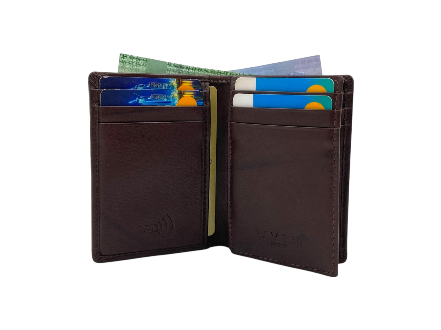 Small Bifold Cards Wallet # RFID 4018 Elastic