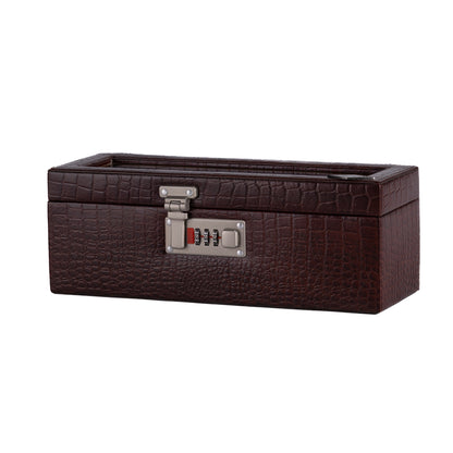 Small Bangle Box in Premium Genuine Leather Glass Top