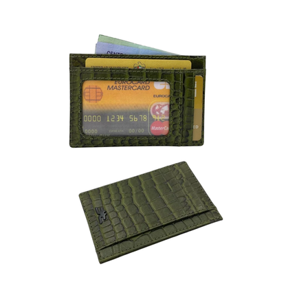 Super Slim Soft Genuine Leather Card Holder, Mini Credit Card Wallet # 1598N PHOTO