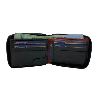 Fullzip leather mens Wallet #1426Z