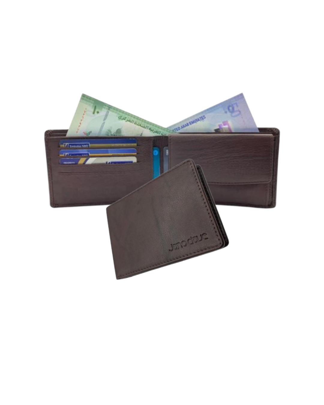 Slim & Compact Leather Bi-Fold Wallet # JD.2302