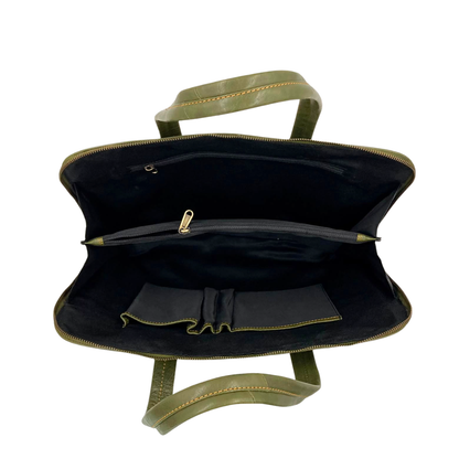 Expandable Leather Laptop Organiser Premium  # 2920