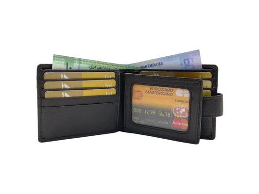VacaPelle 12-14 Card Billfold Genuine Leather Wallet # 4094NL