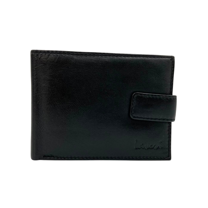 Mens Genuine Leather Mens wallet Leather Lined Bi fold Wallet For Men # 1406AL