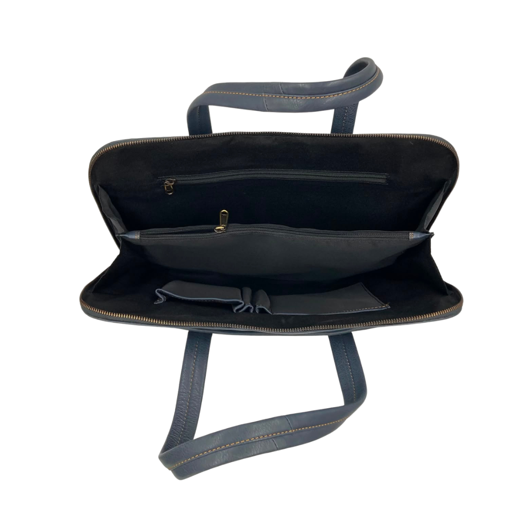 Expandable Leather Laptop Organiser Premium  # 2920