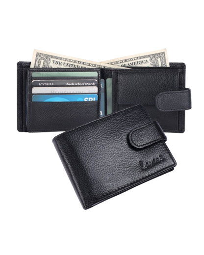Pebble Texture Billfold + Coins Pocket Wallet # 983CL