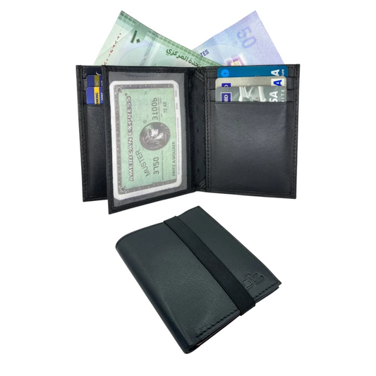 Credit Cardholder & Compact Wallet With Photo ID # 4017N [Elastic]