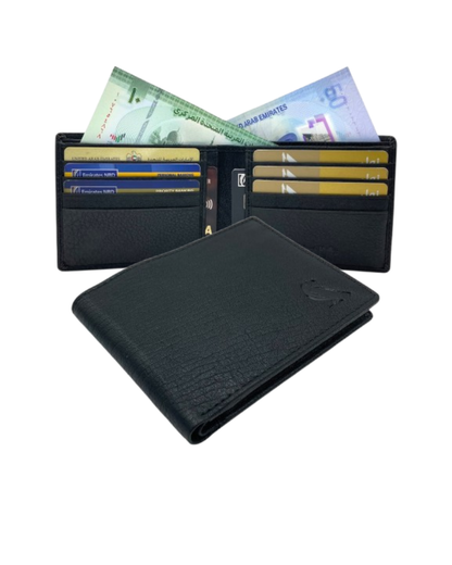 VacaPelle 10-12 Card Billfold Genuine Leather Wallet # 4662