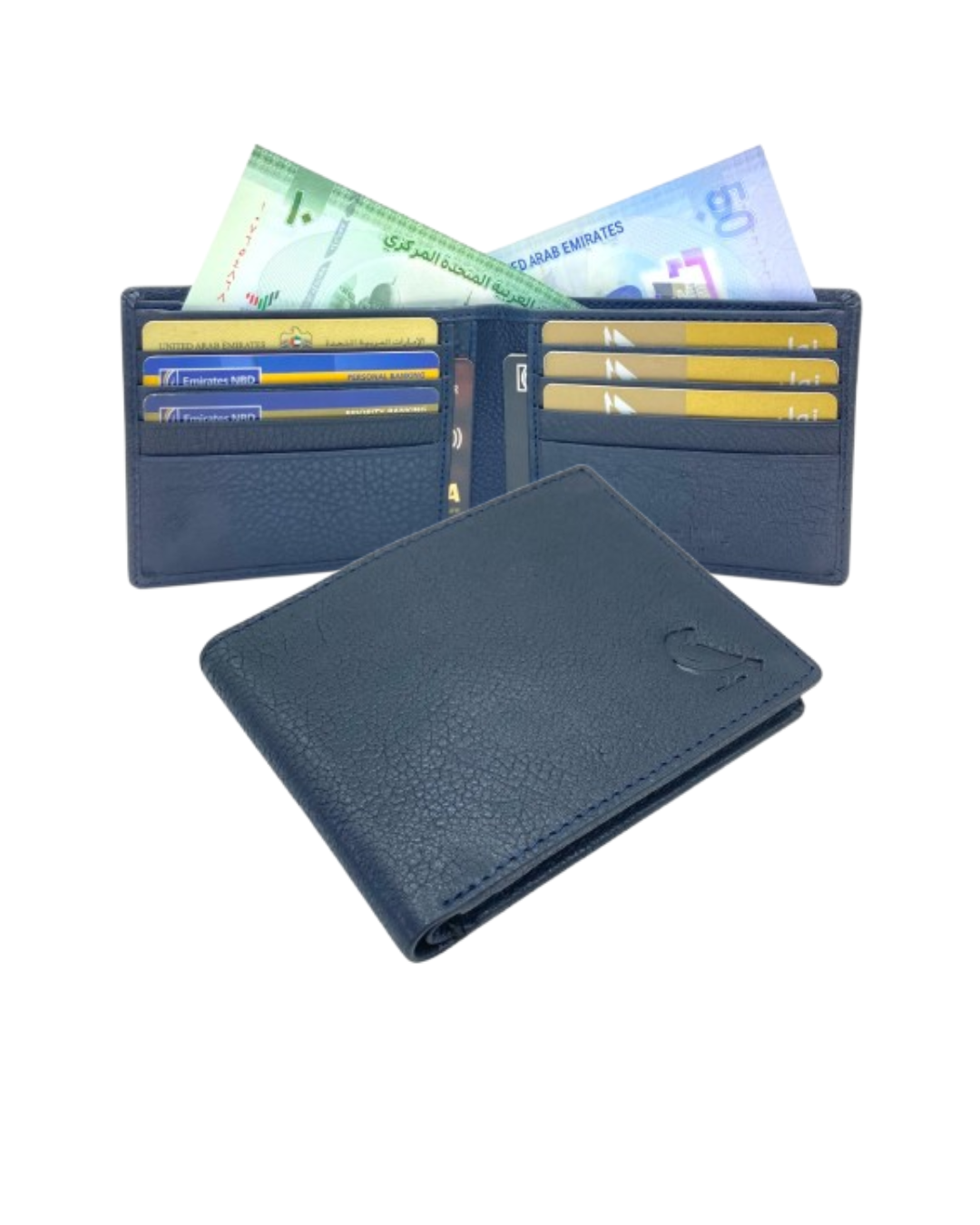VacaPelle 10-12 Card Billfold Genuine Leather Wallet # 4662
