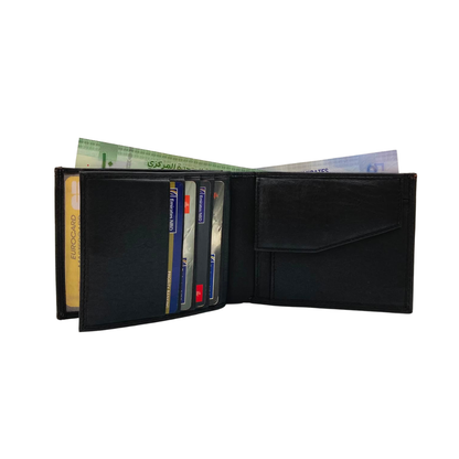 Antq, Smooth Leather Wallet With Inside Leather Lining # 1890C