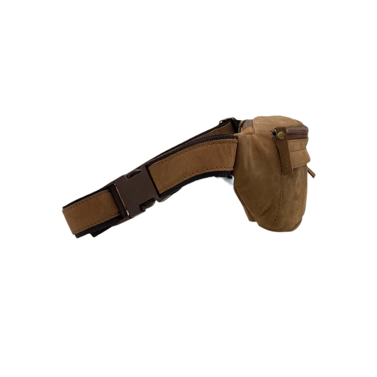 Classic Leather Belt Bag with Three Zippers – Sling Bag for Men & Women ,Belt pouch, Leather Waist Bag  # 2179