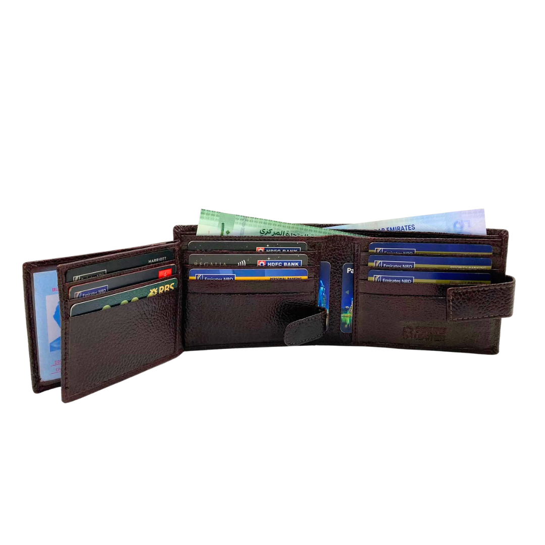 Pebble Texture 8 Card Billfold Wallet # 1013L