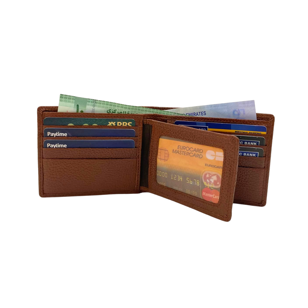 Pebble Texture 8 Card Billfold Wallet # 4094N