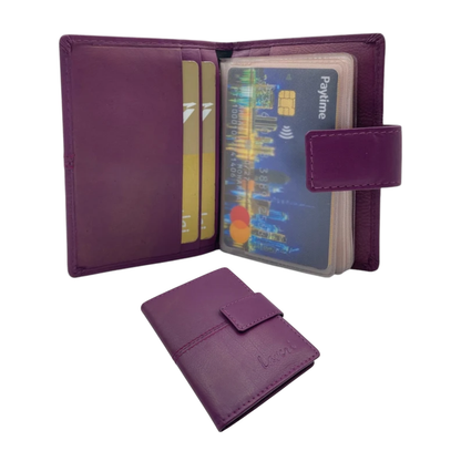 Card Case Small Size 16 Card Album Loop Lock # 1090B