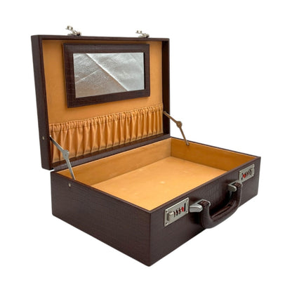 Leather Brief case Double Lock, Perfume box and Document Bag