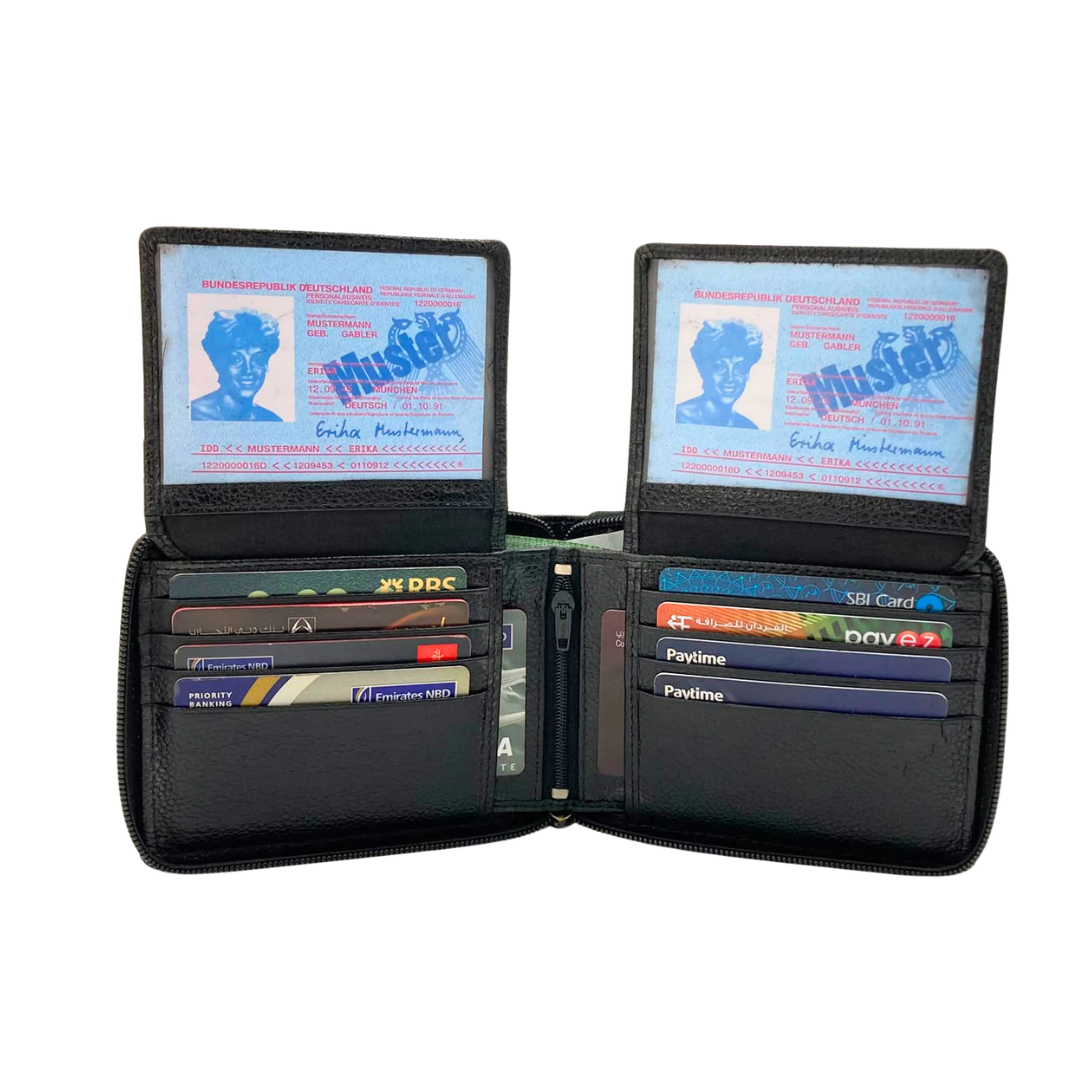 Pebble Texture 8 Card Billfold Wallet # 1244NZ