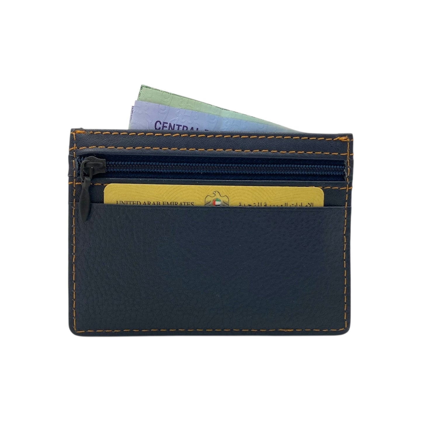 Super Slim Genuine Leather Card Holder With Zip # 685NZ