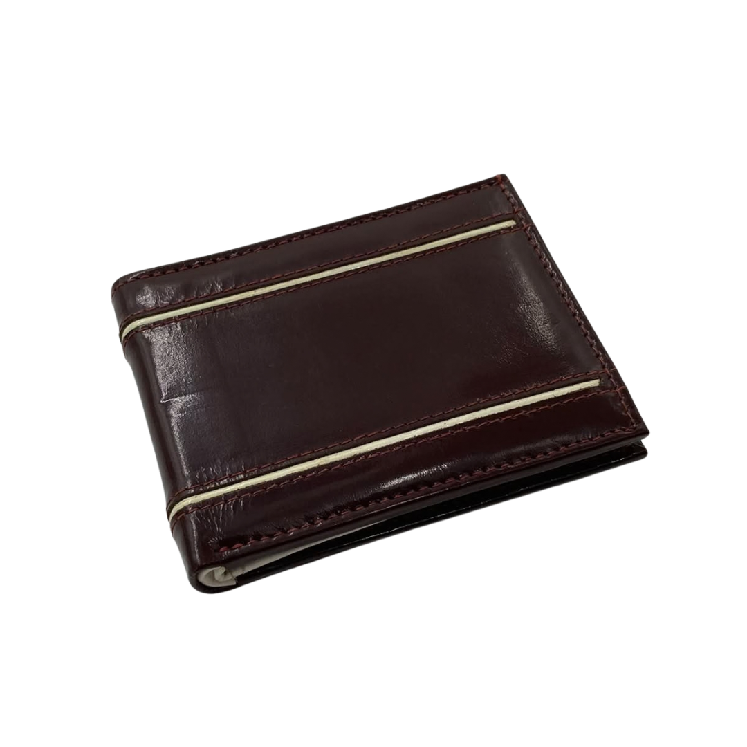 Classic Men's Waterproof Bifold Leather Wallet with Flip ID Window #1728 (D.L.)