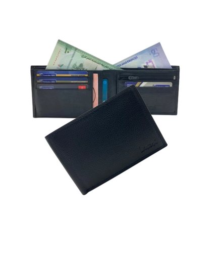 Smooth Leather Card & Coin Billfold Wallet # 1313Z
