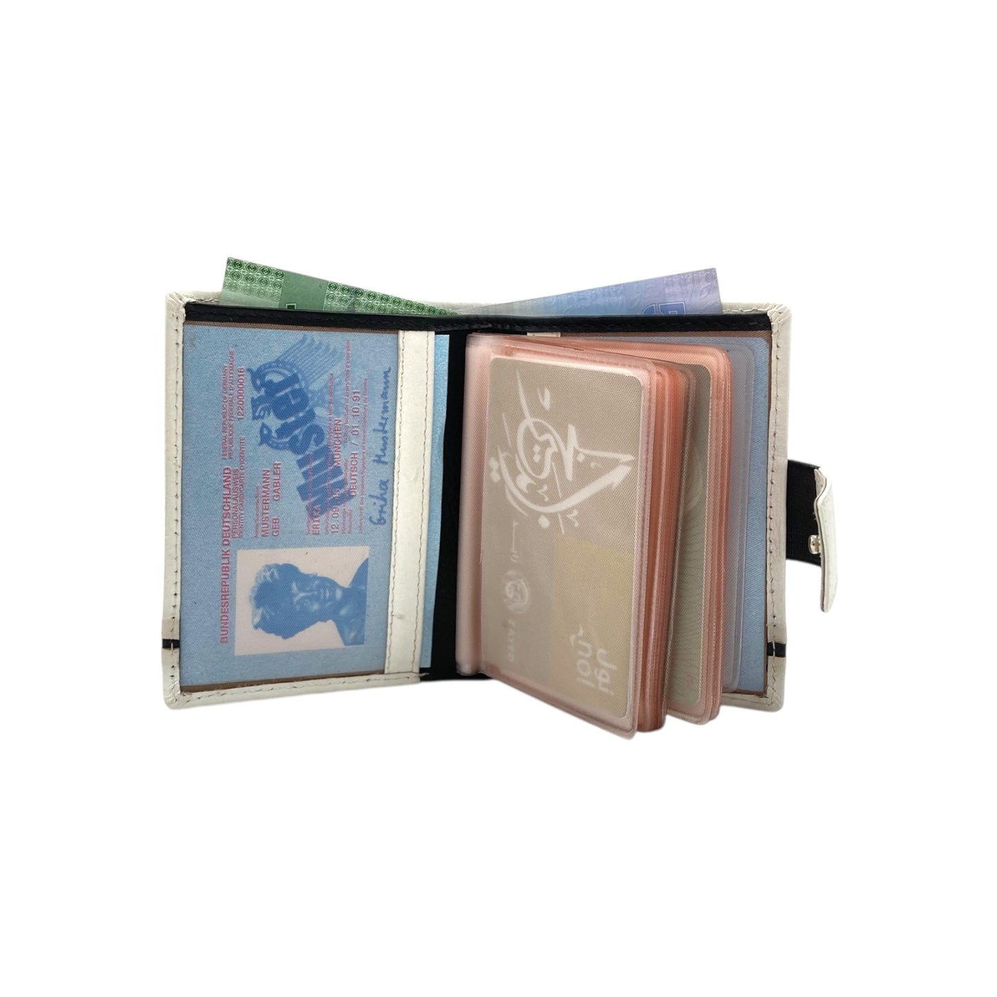 Compact Multiple Cards  & Cash Wallet # 1865NM [EL.LOOP]