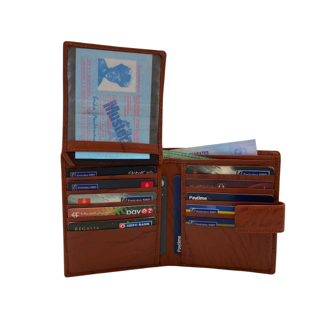 Standing Mens Collection Bi-Fold Wallet # 4075L