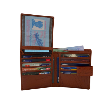 Standing Mens Collection Bi-Fold Wallet # 4075L