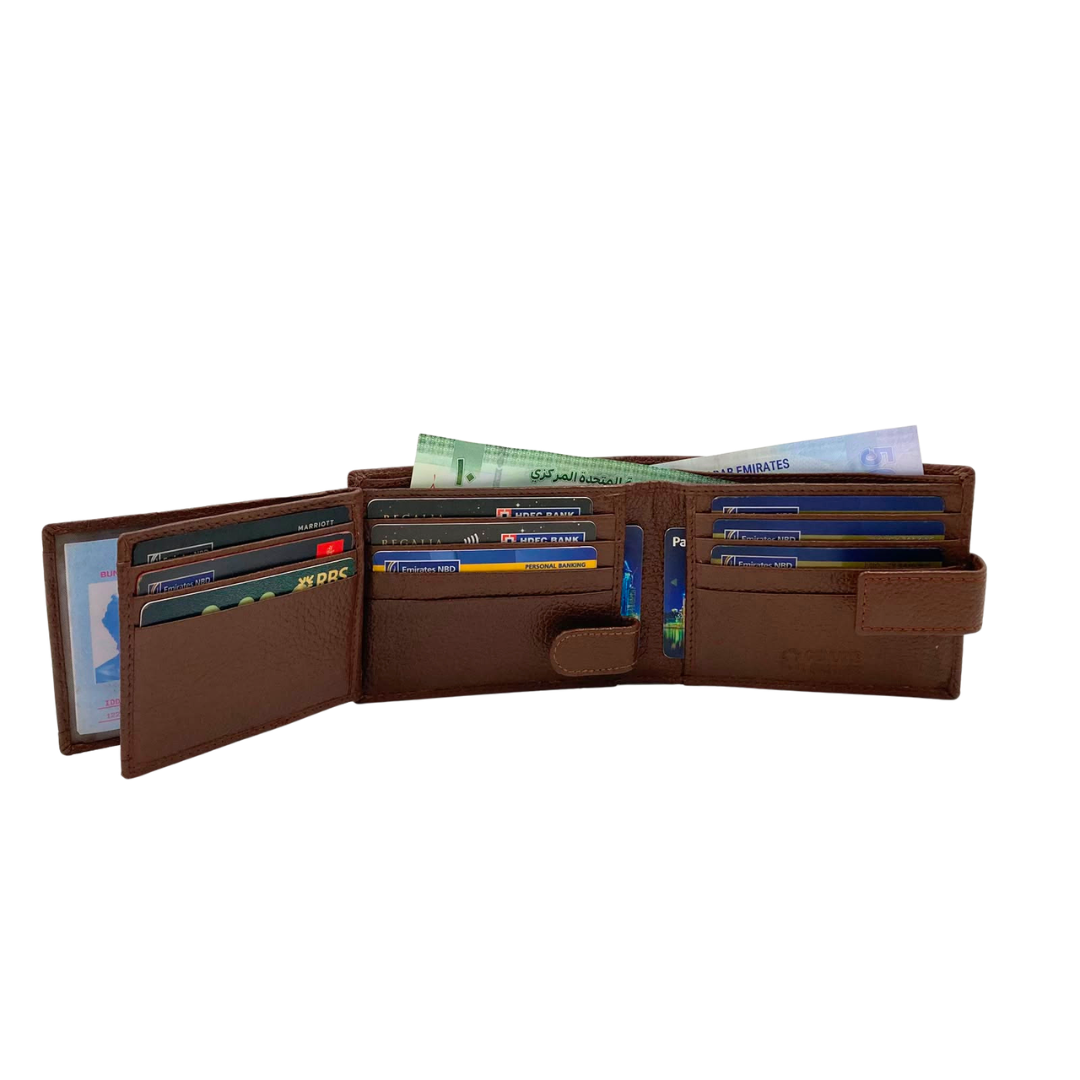 Pebble Texture 8 Card Billfold Wallet # 1013L