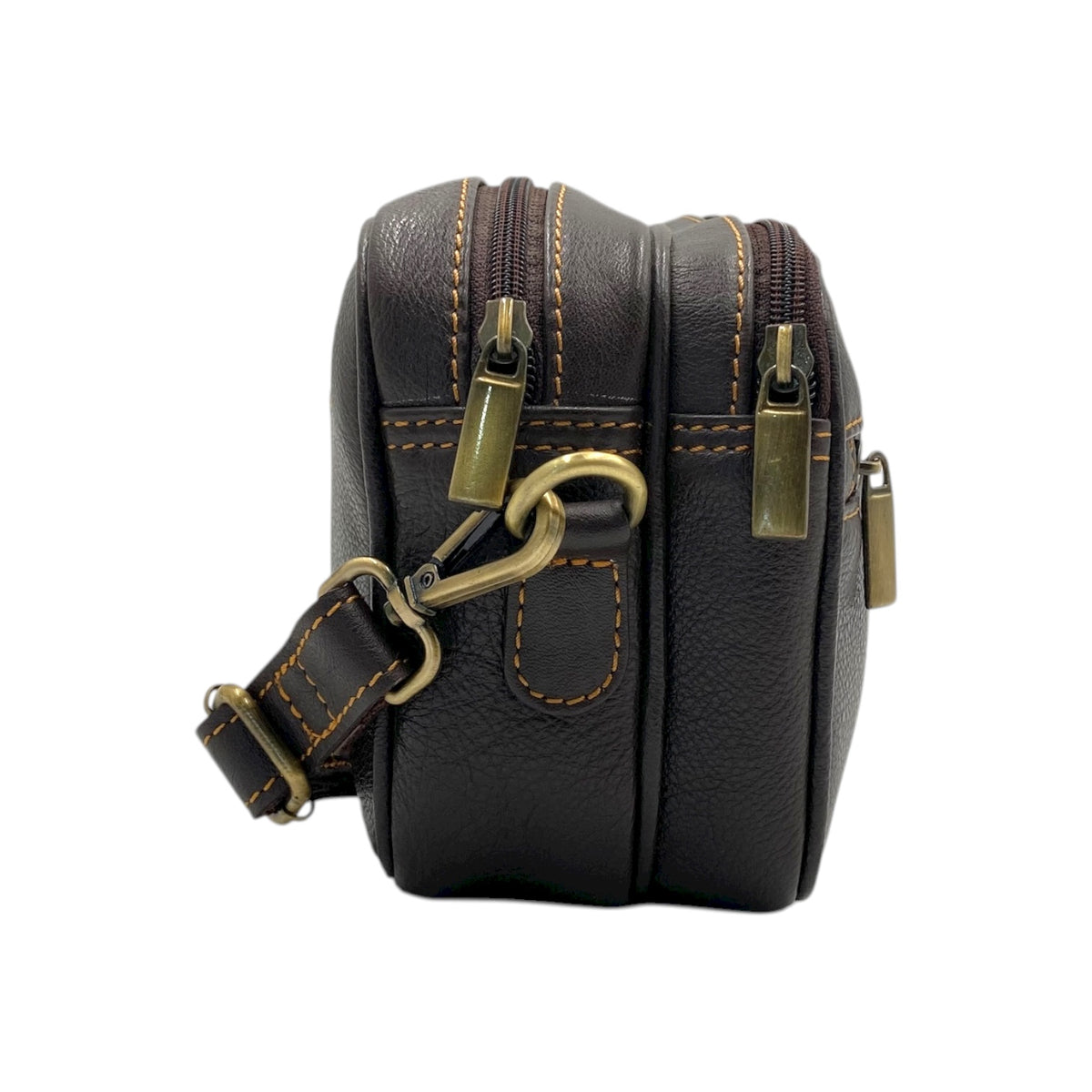 Hand Pouch, Wash Bag, Toiletry, Genuine Leather # 2295H