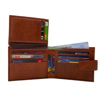 Antq, Smooth Leather Wallet With Inside Leather Lining # 1699L