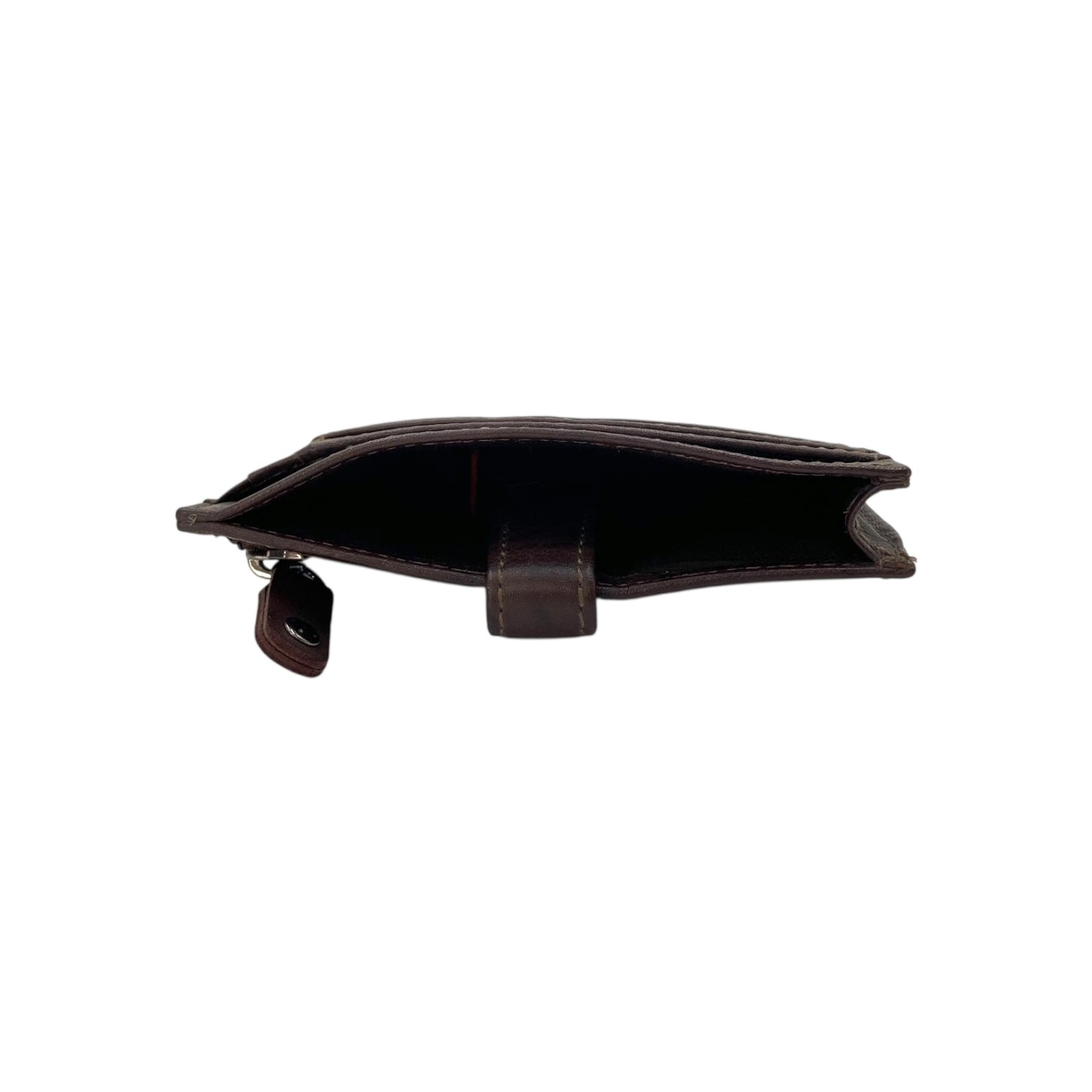 Slim Loop Lock Cards, Cash & Coins Holder Genuine Leather RFID # 4505NL