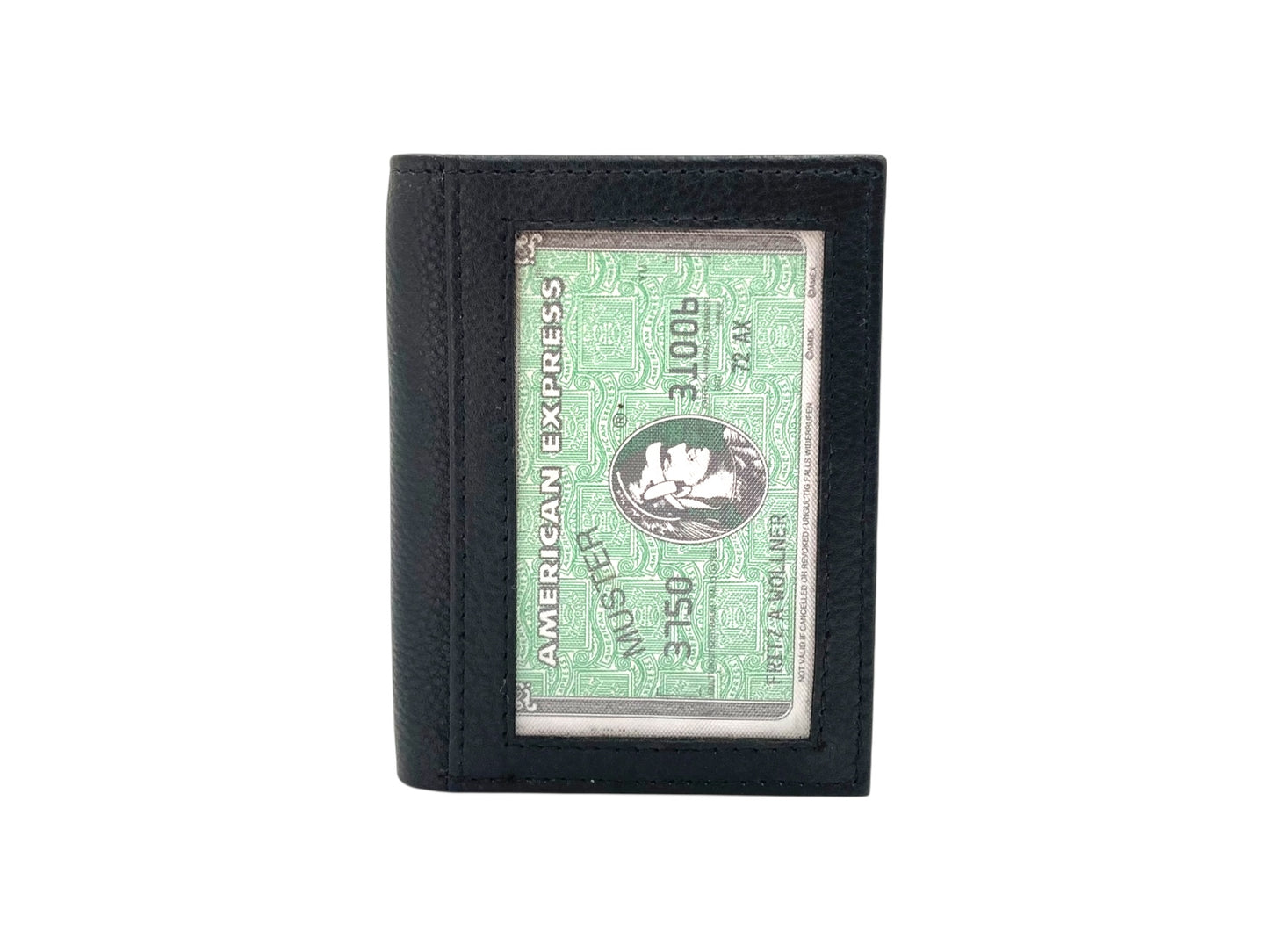 Slim Photo-ID Bifold Cards & Cash Wallet # RFID 1274AM